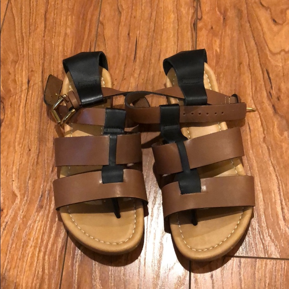Charles David gladiator ankle strap sandals